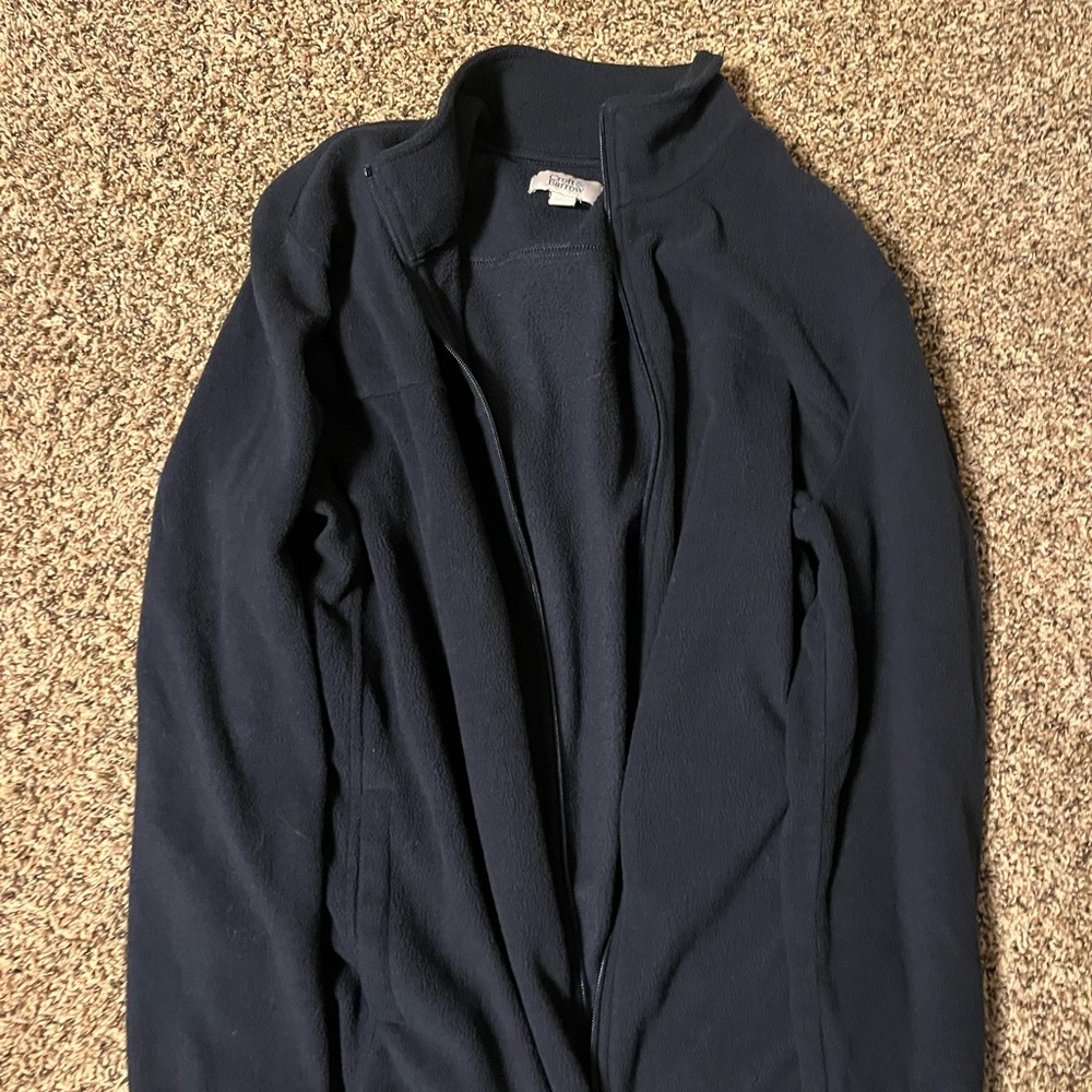 Croft and Barrow Men's Navy fleece zip up jacket Never worn